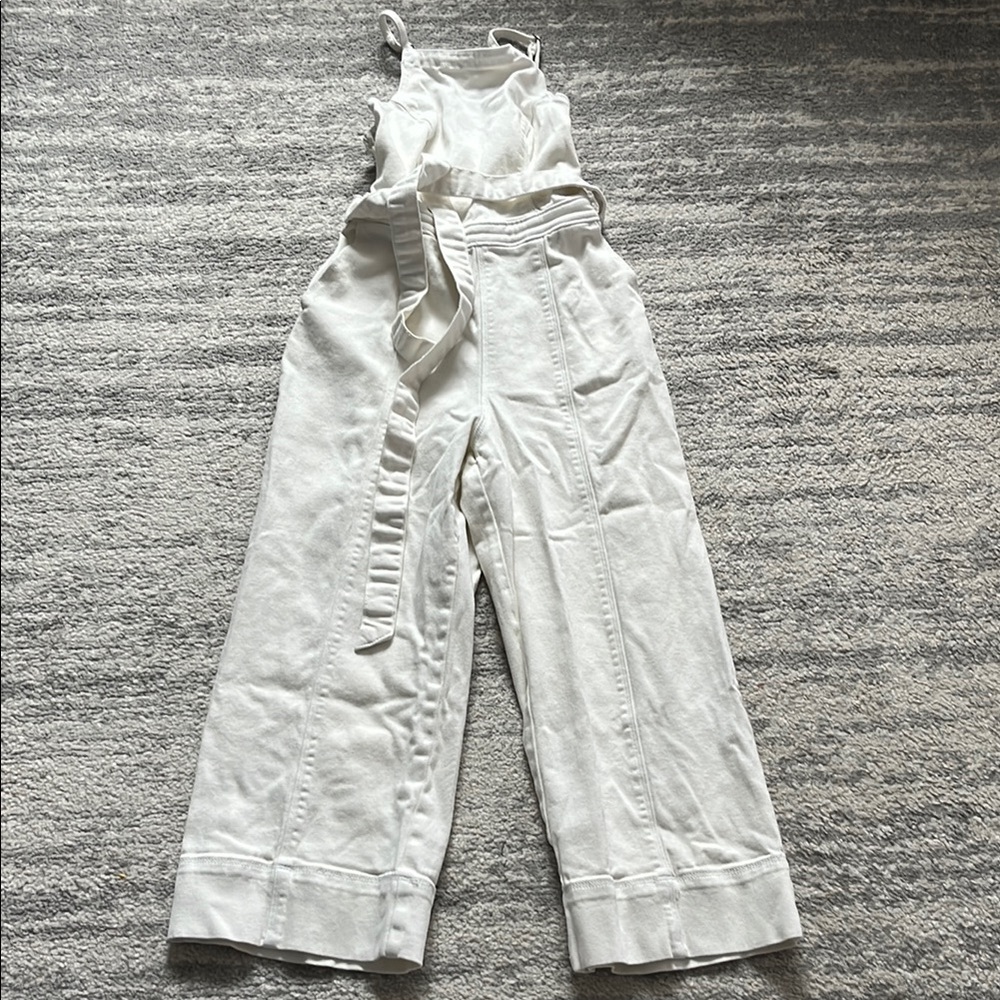 Hollister Textured White Jumpsuit